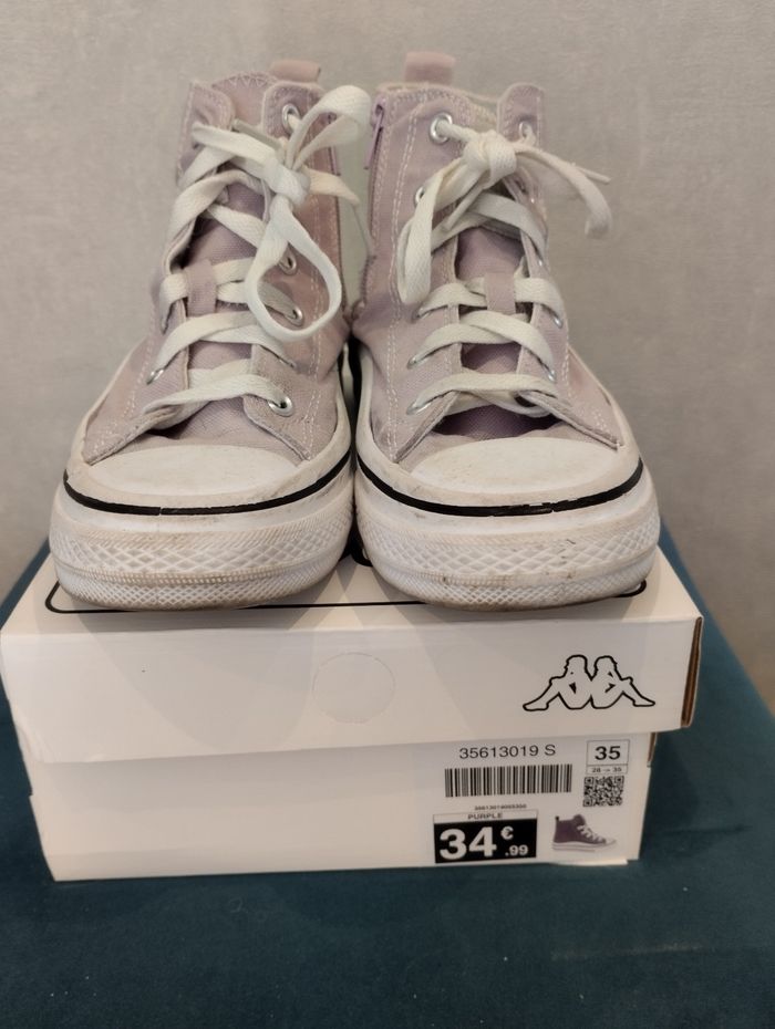 Baskets kappa violettes - photo numéro 2