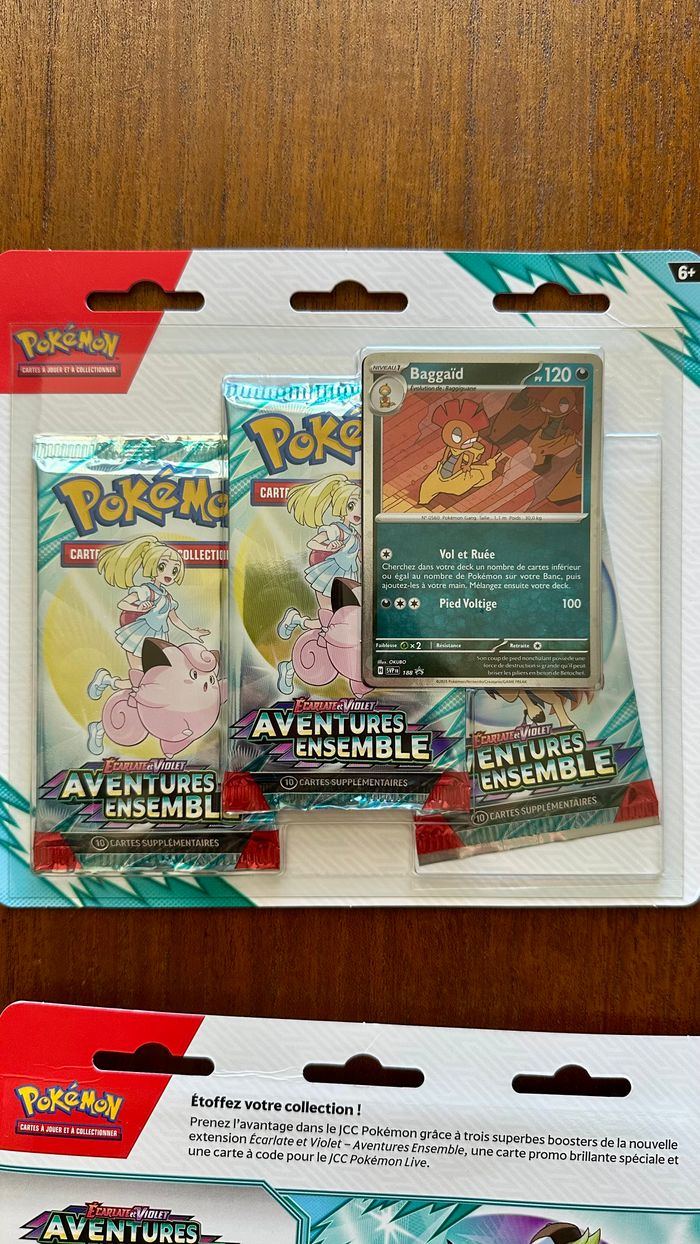Pokemon Tripack Aventures Ensemble EV9 lot de4 - photo numéro 4