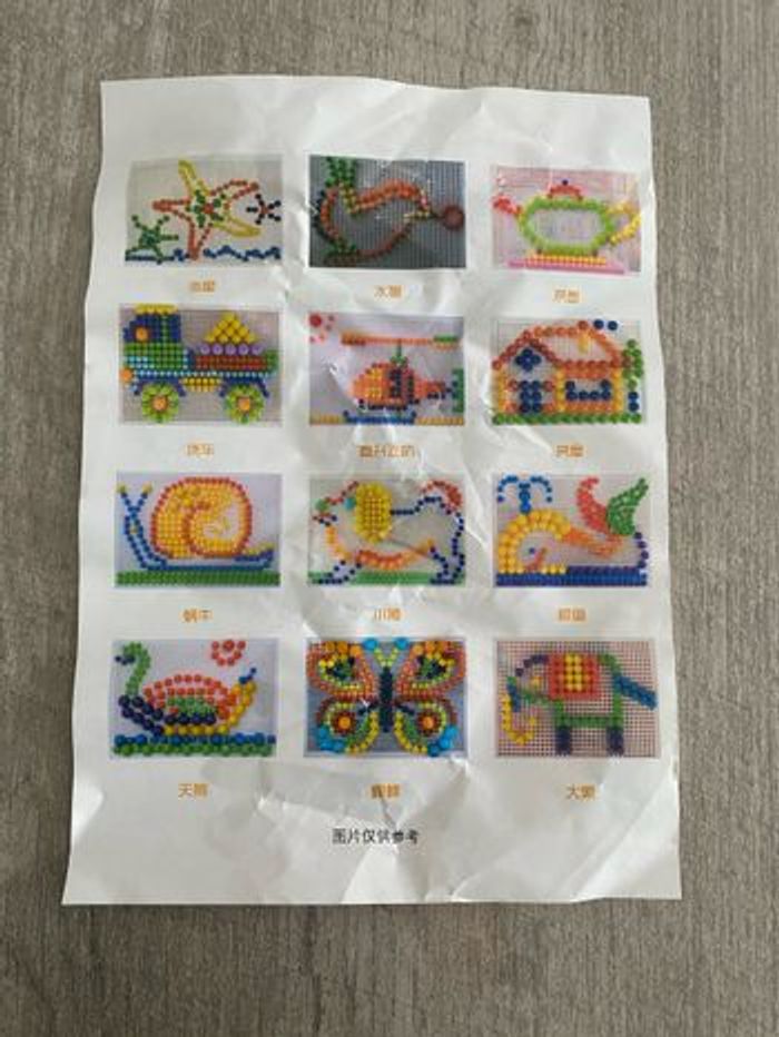 Jeu  de reproduction avec des pions de couleur - photo numéro 3