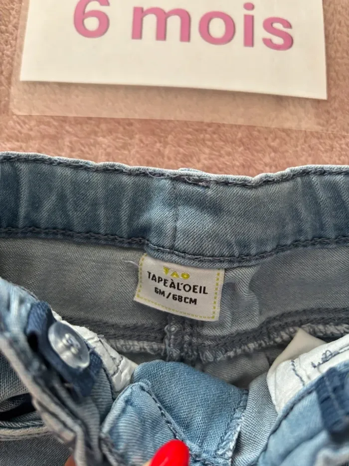 Pantalon jean 6 mois - photo numéro 3