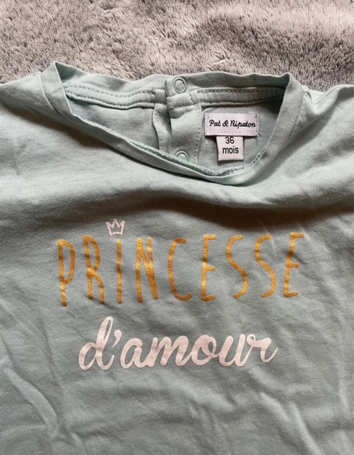 Tee shirt manches longues fille, 3 ans - photo numéro 2