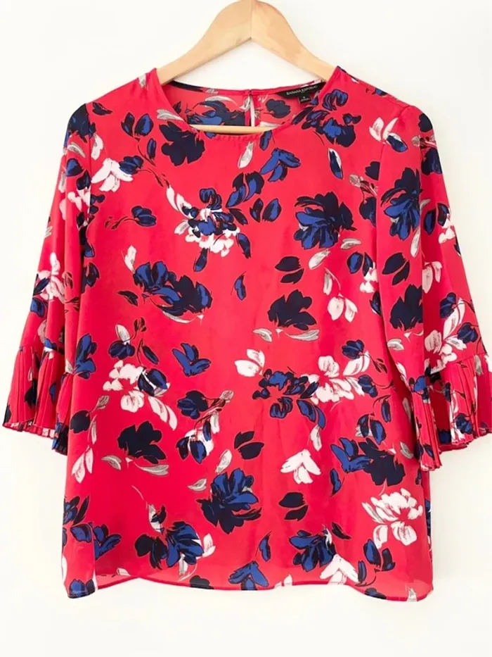 Magnifique blouse rouge banana republic taille S