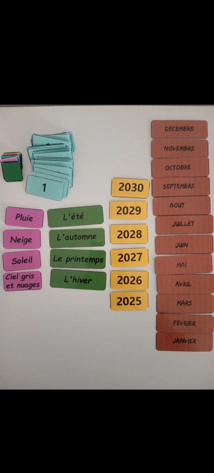 Calendrier conçu pour les enfants - photo numéro 3