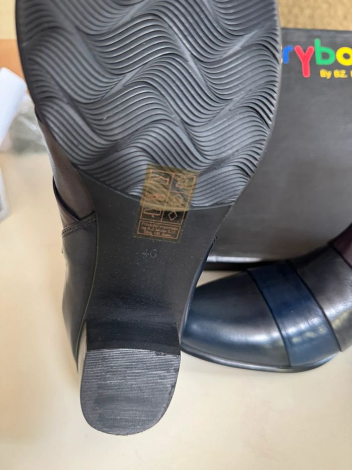 Bottines cuir taille 40 everybody by moda. 1 kdo offert - photo numéro 4