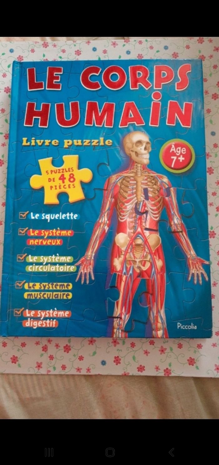 Livre 5 puzzles le corps humain