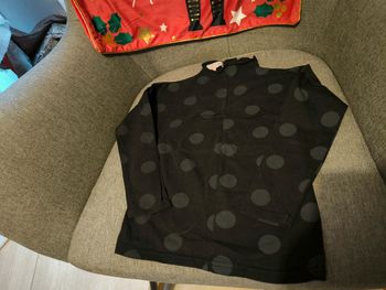 T shirt manches longues 4 ans noir et rond gris