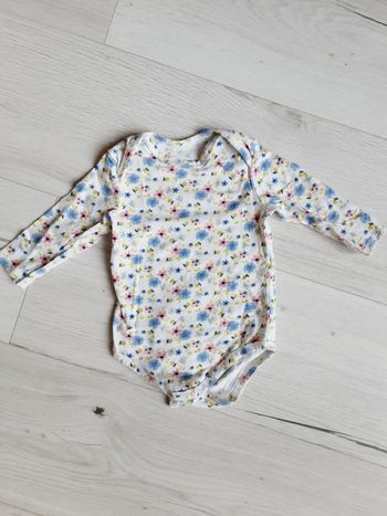 Vêtement bébé fille body manches longues fleurs Tape à l’œil 6 mois