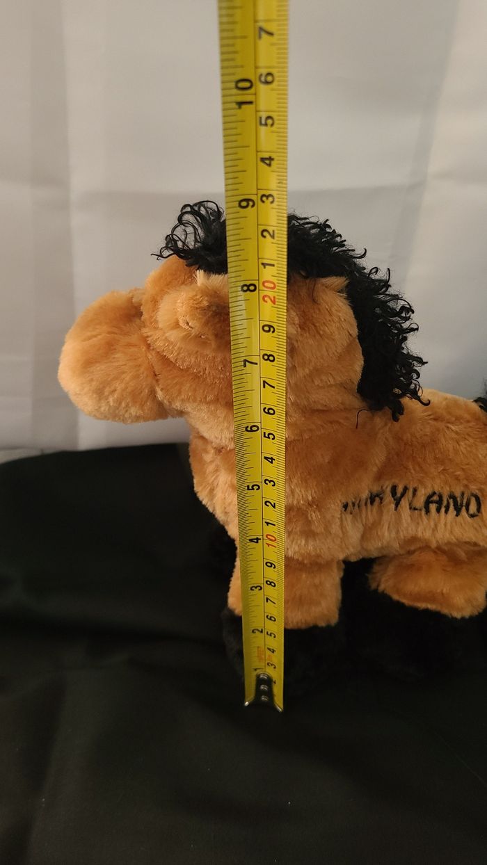 peluche poney marron noir maxwell - photo numéro 5