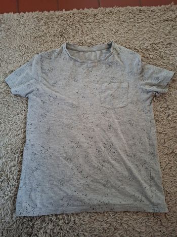 T shirt gris garçon xs soit 14 ans