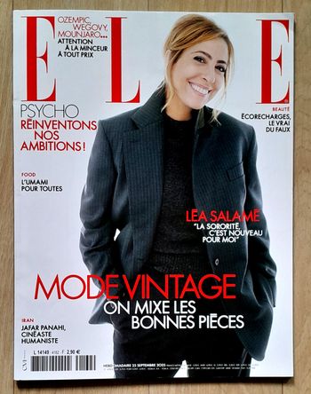 Magazine Elle n°4162 septembre 2025 spécial Léa Salamé