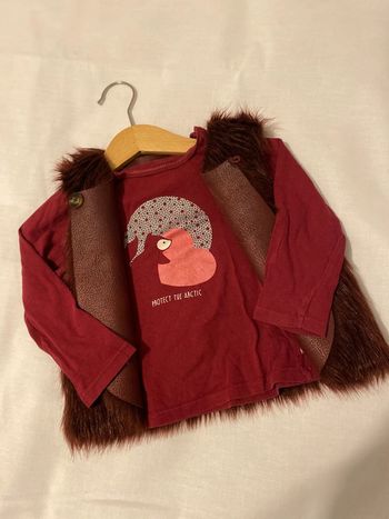 Ensemble veste + haut okaidi 18 mois