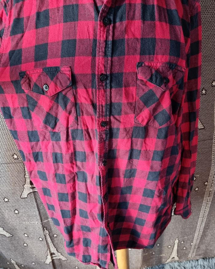 Chemise à carreaux manches longues 2xl mixte - photo numéro 2