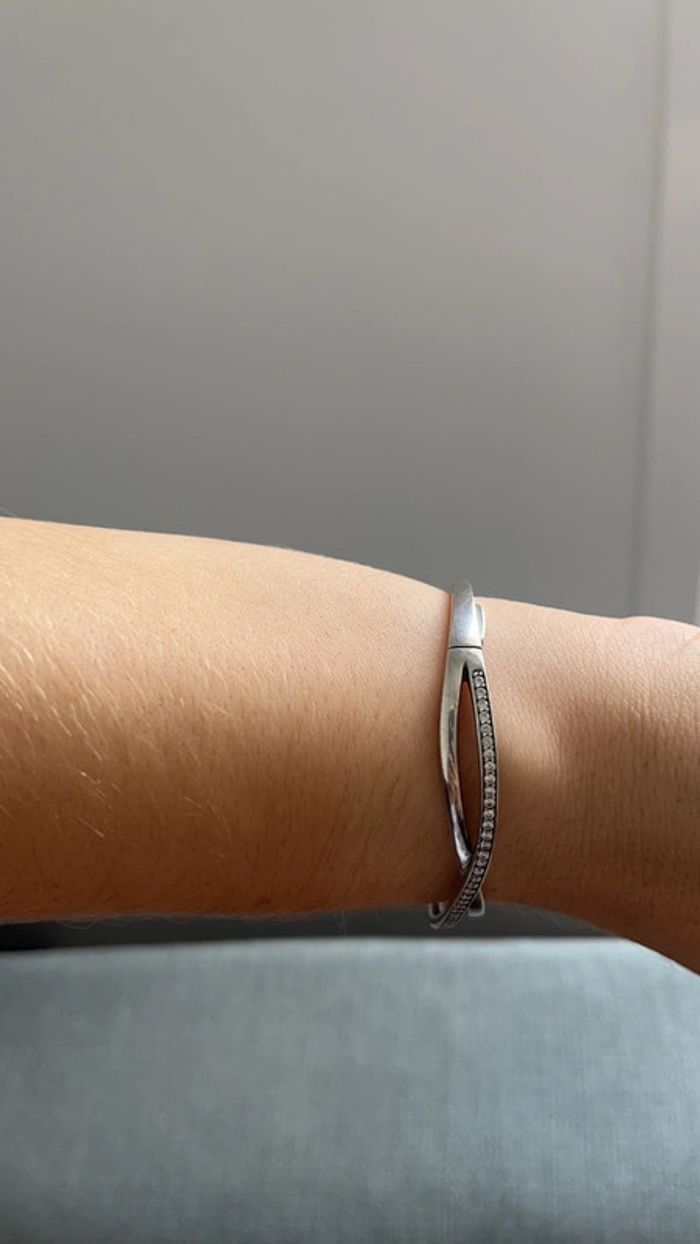 Bracelet Jonc Scintillant Pandora 16 cm - photo numéro 5