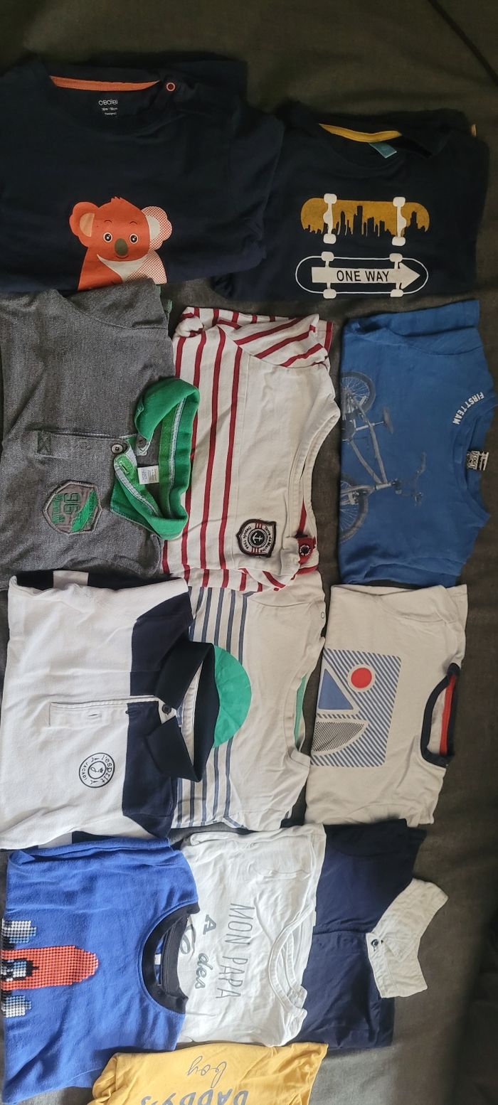 Lot tee-shirts manche longue 3ans/36mois - photo numéro 2