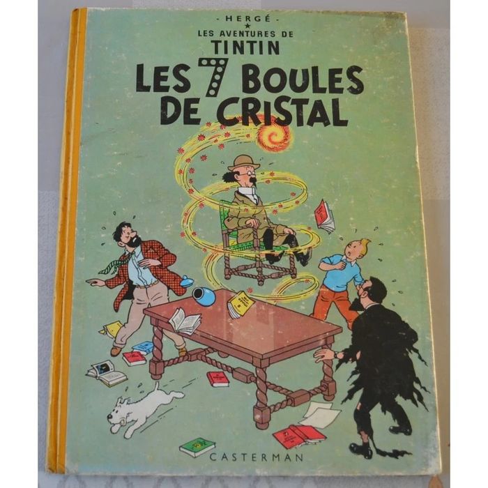 Tintin les sept boules de cristal B12 de 1955