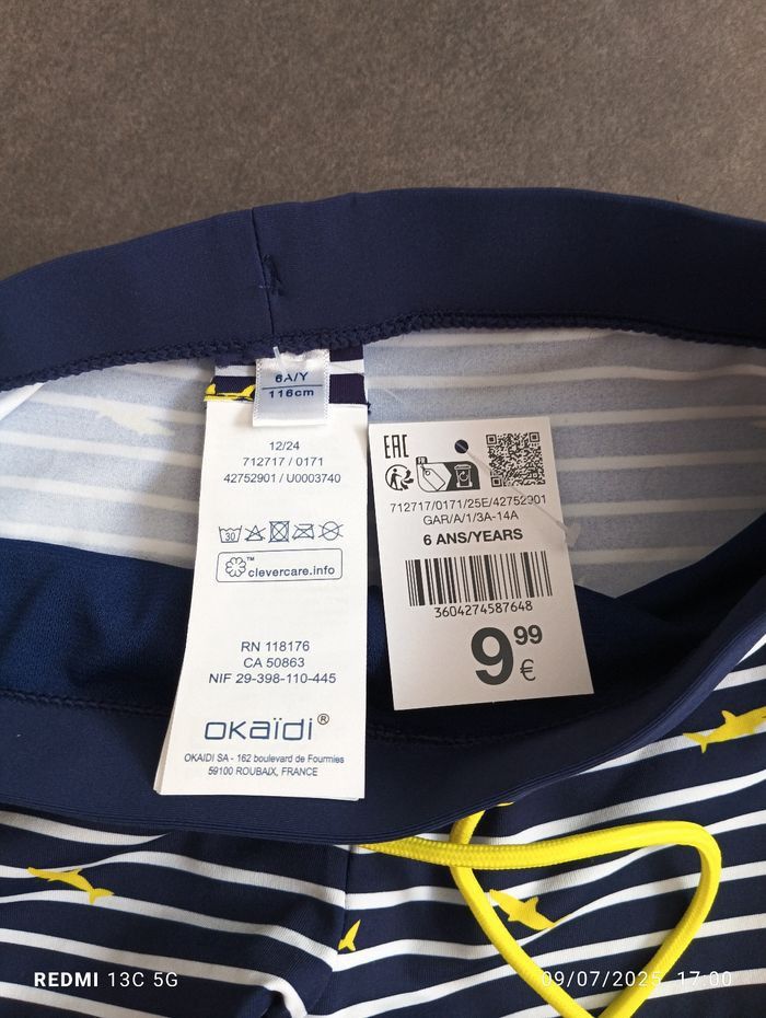 Maillot de bain Okaïdi taille 6 ans - photo numéro 2