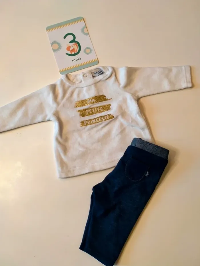 Ensemble bébé fille 3 mois - photo numéro 2