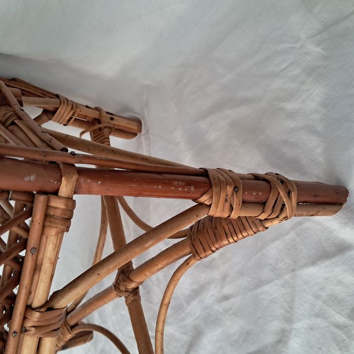 Chaise en rotin enfant ancien - photo numéro 9