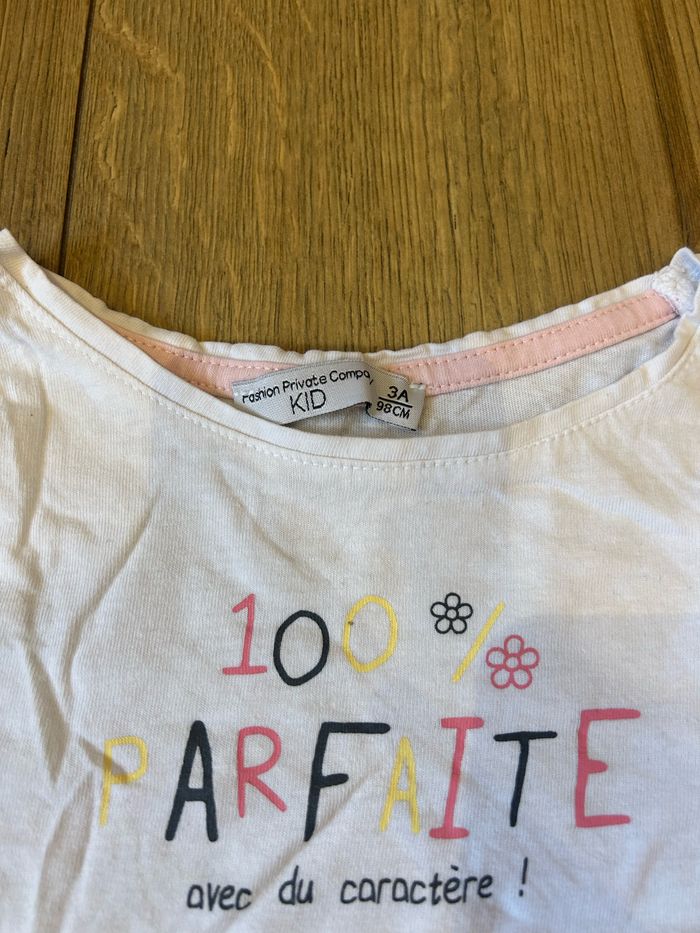 T-shirt enfant fille 3 ans - Fashion private company - photo numéro 3