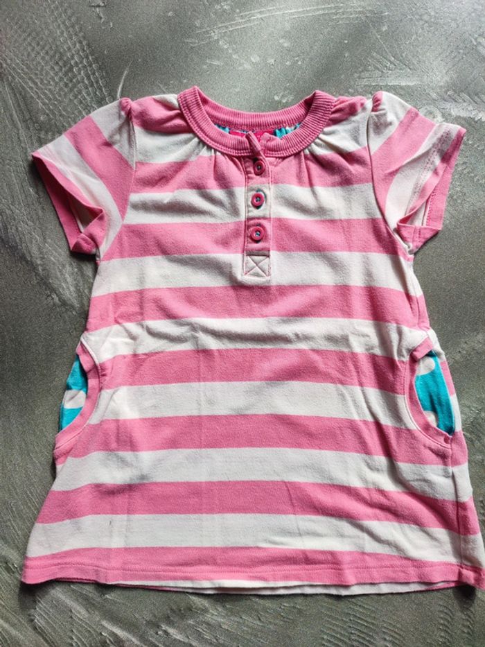 Tunique rayée fille 74 cm 1 an