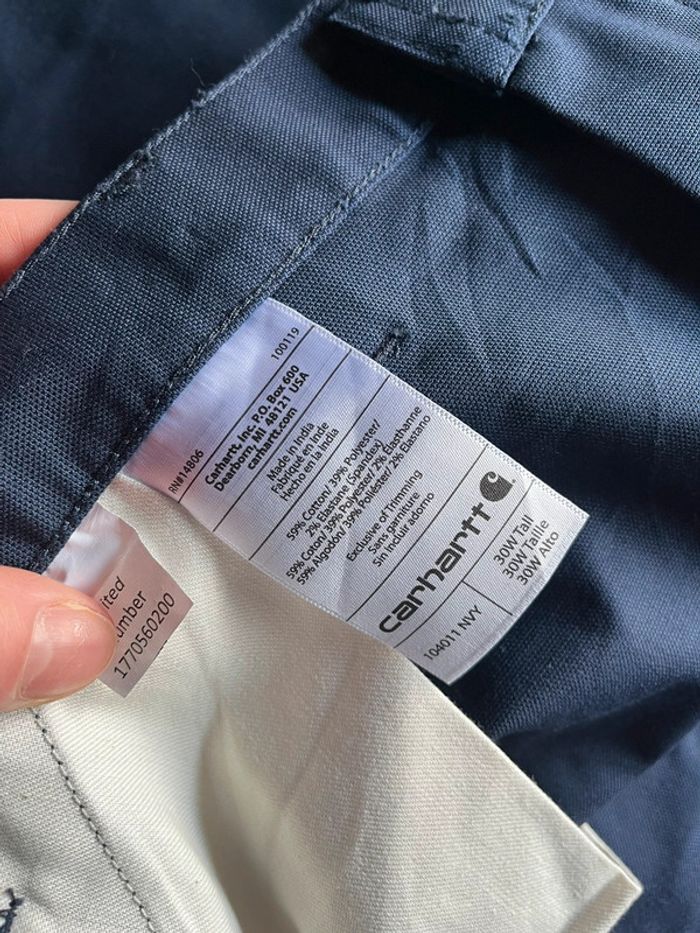 Pantalon Carhartt Bleu marine taille 70 - photo numéro 5