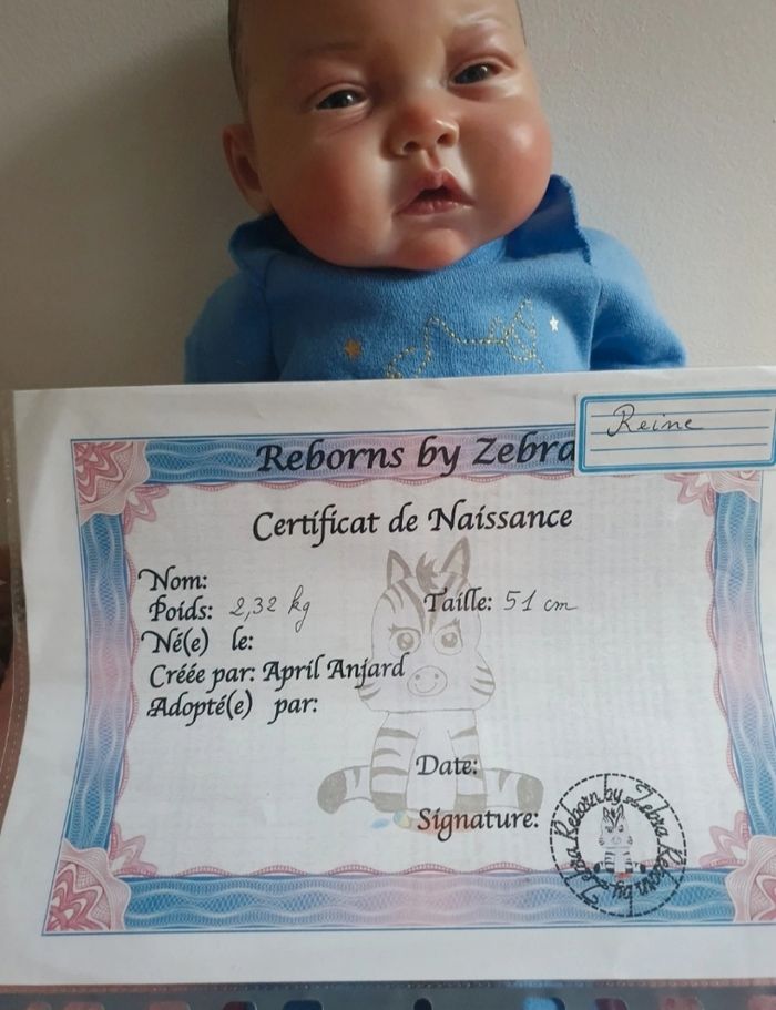 Bebe reborn authentique reborn avec certificat. - photo numéro 9