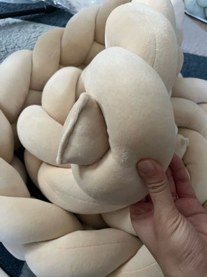 Tour de lit tressé beige 3m - photo numéro 4