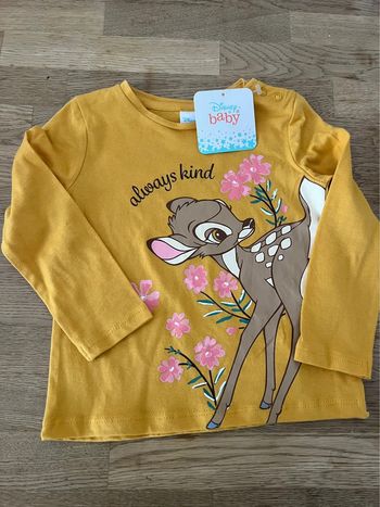 Tee shirt manche longue bambi disney