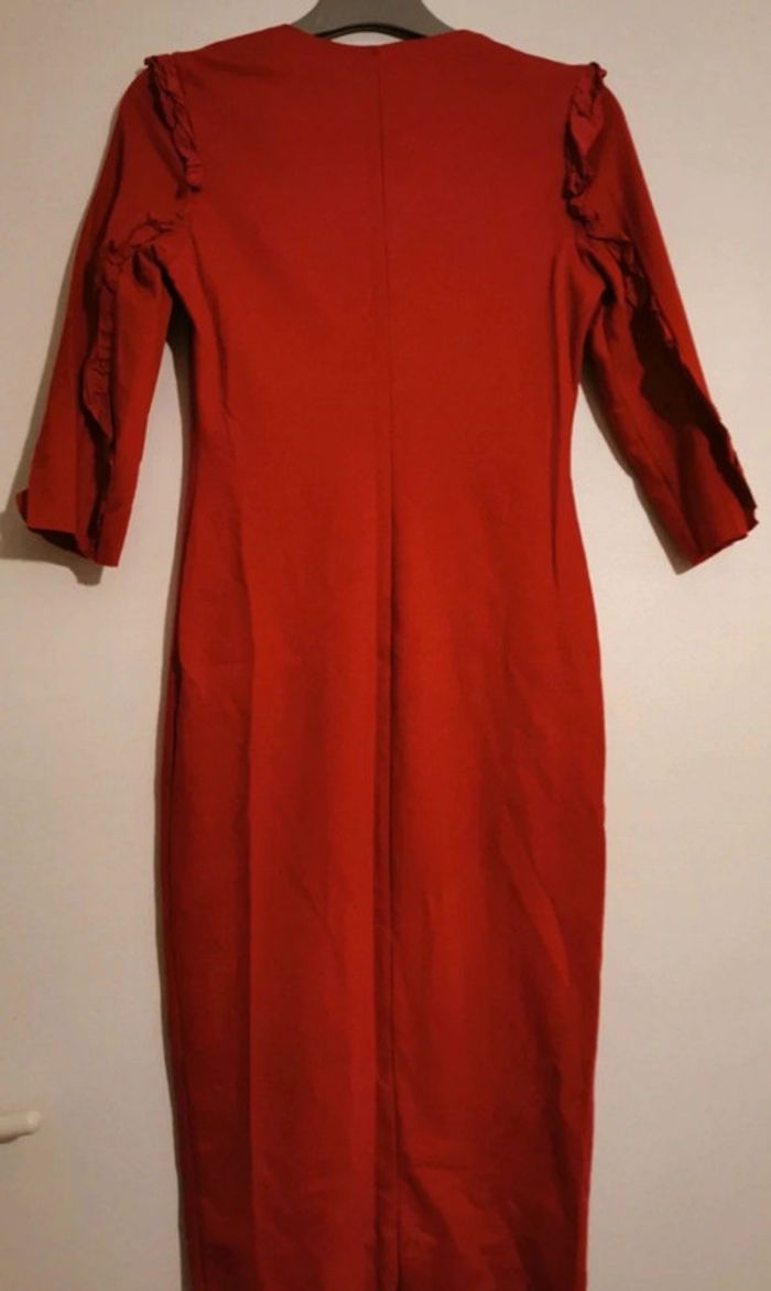 Robe Zara Rouge Taille S - photo numéro 2