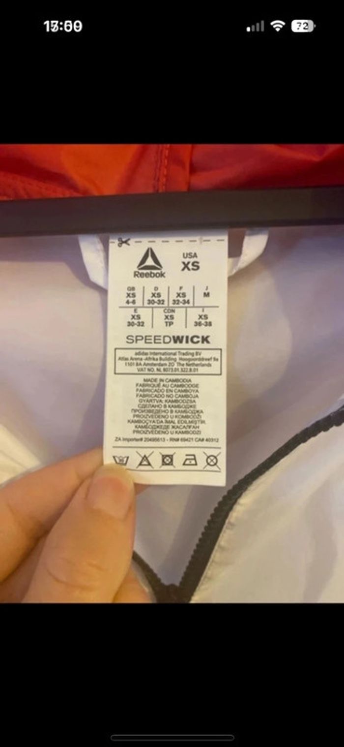 Kway veste coupe vent Reebok - photo numéro 2