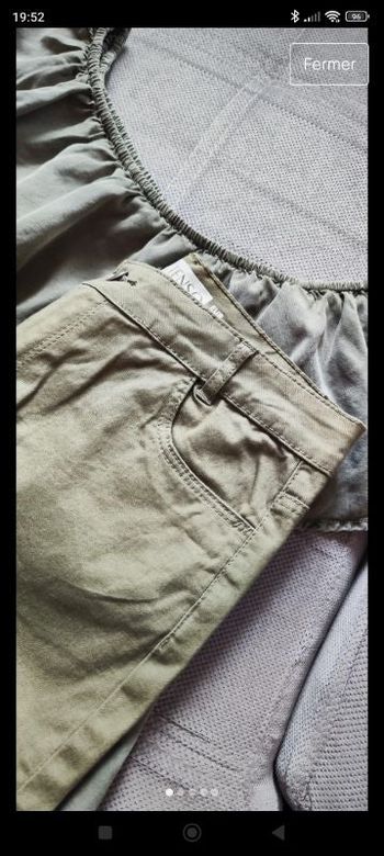 Jean pantalon Chino droit élasthanne neuf