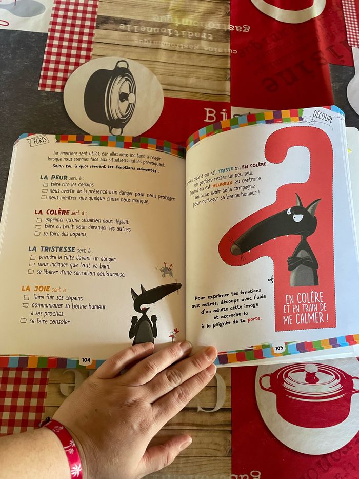 Cahier d’activités j’exprime mes émotions avec loup - photo numéro 2