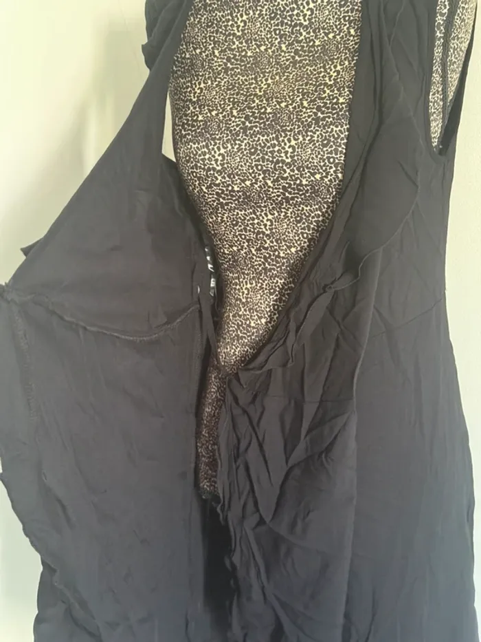 Robe portefeuille noire Calzedonia – Taille L – Neuve - photo numéro 4