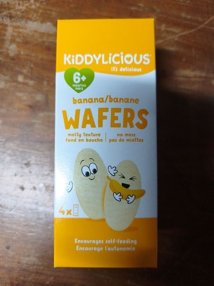 Kiddylicious wafers banane