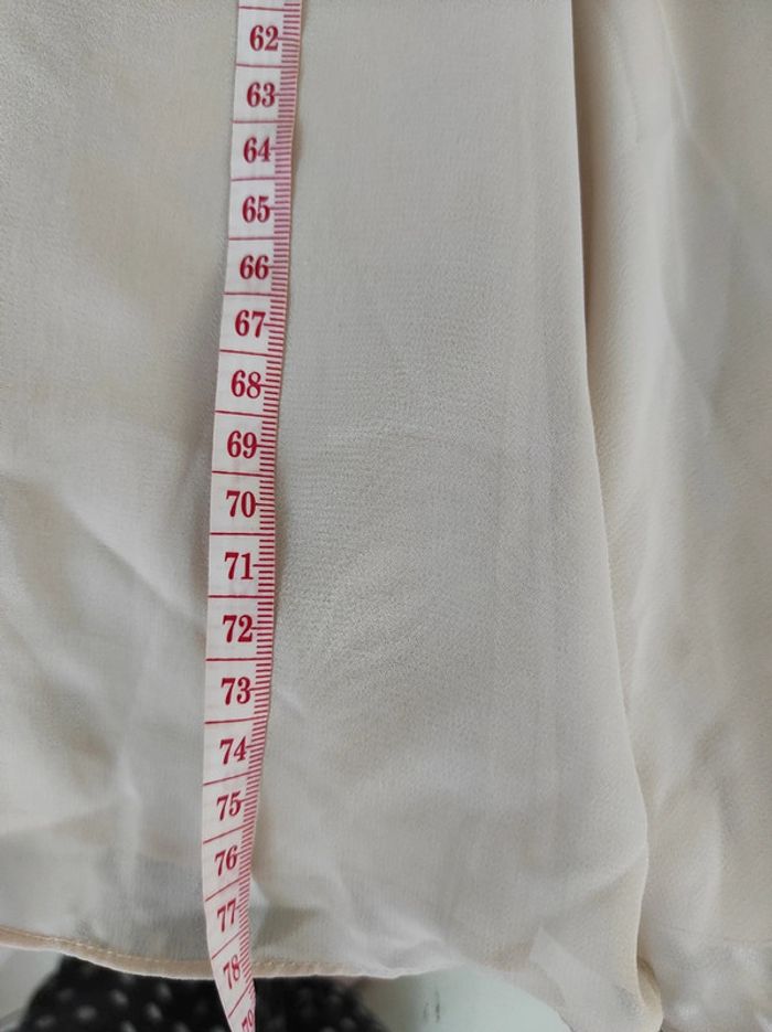 Robe de soirée cocktail drapée h&m beige - photo numéro 10