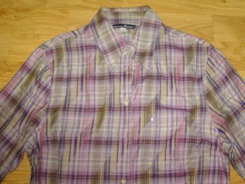 Chemise GENTLEMAN FARMER tons violet et parme 40 TBE