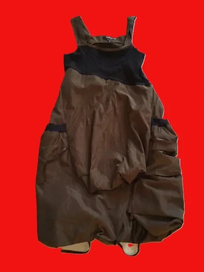 Robe marron soirée