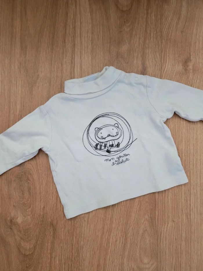 T-shirt col roulé 6 mois