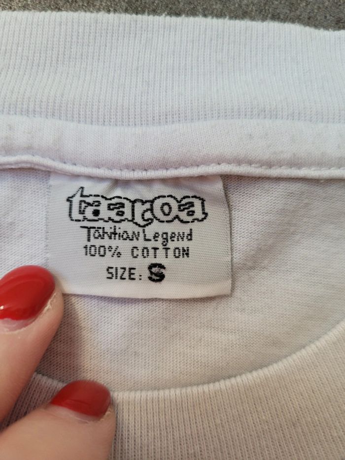 T-shirt blanc tahiti taille s - photo numéro 2