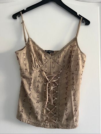 Débardeur beige corset