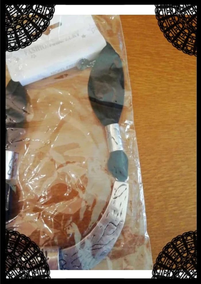 Collier  couleur argent baroque - photo numéro 6