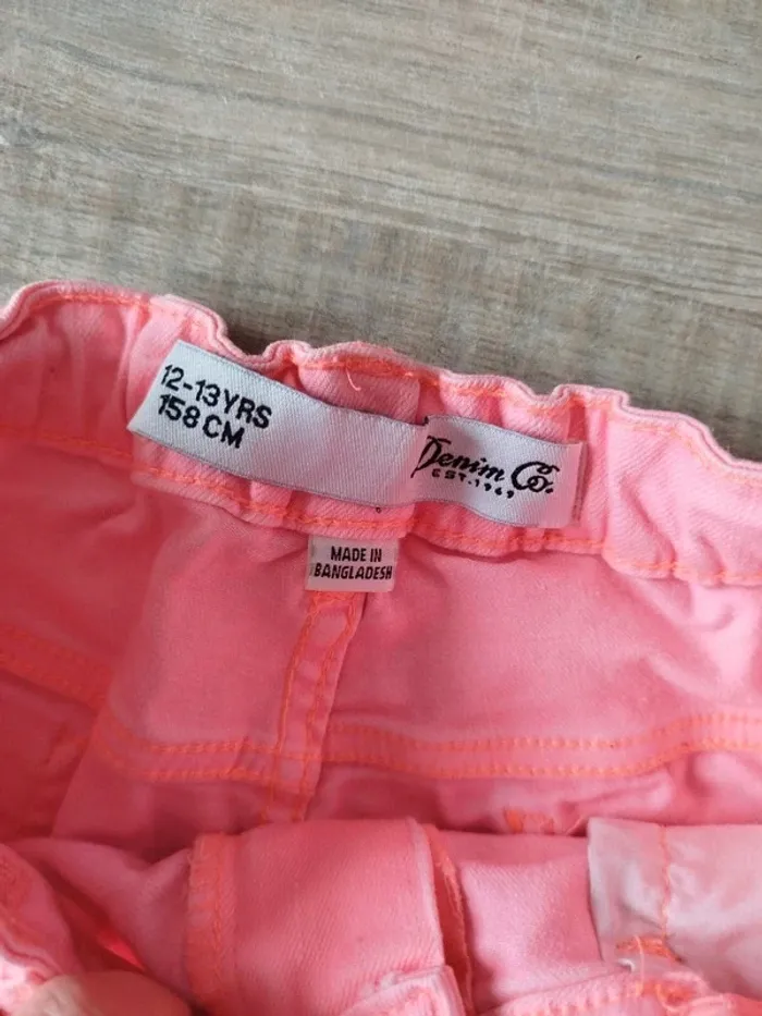 Short en jean rose 12 ans - photo numéro 2