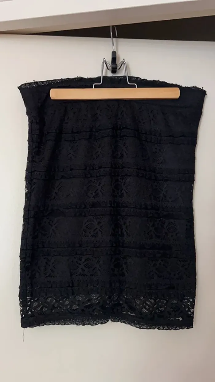 Jupe noire dentelle