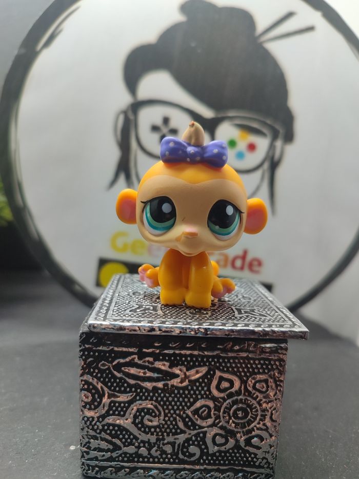 Lps01104 My Littlest Petshop Pet Shop LPS Hasbro Monkey Gorilla Capucin 1635