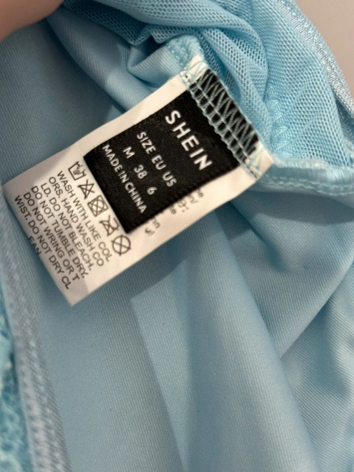 Petit body bleu neuf Shein taille M - photo numéro 3