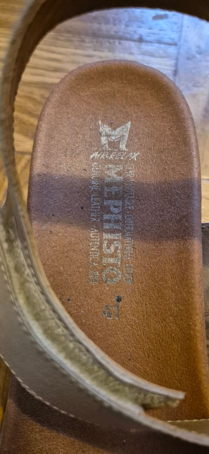 Sandales cuir Florentina Mephisto T.41 - photo numéro 9