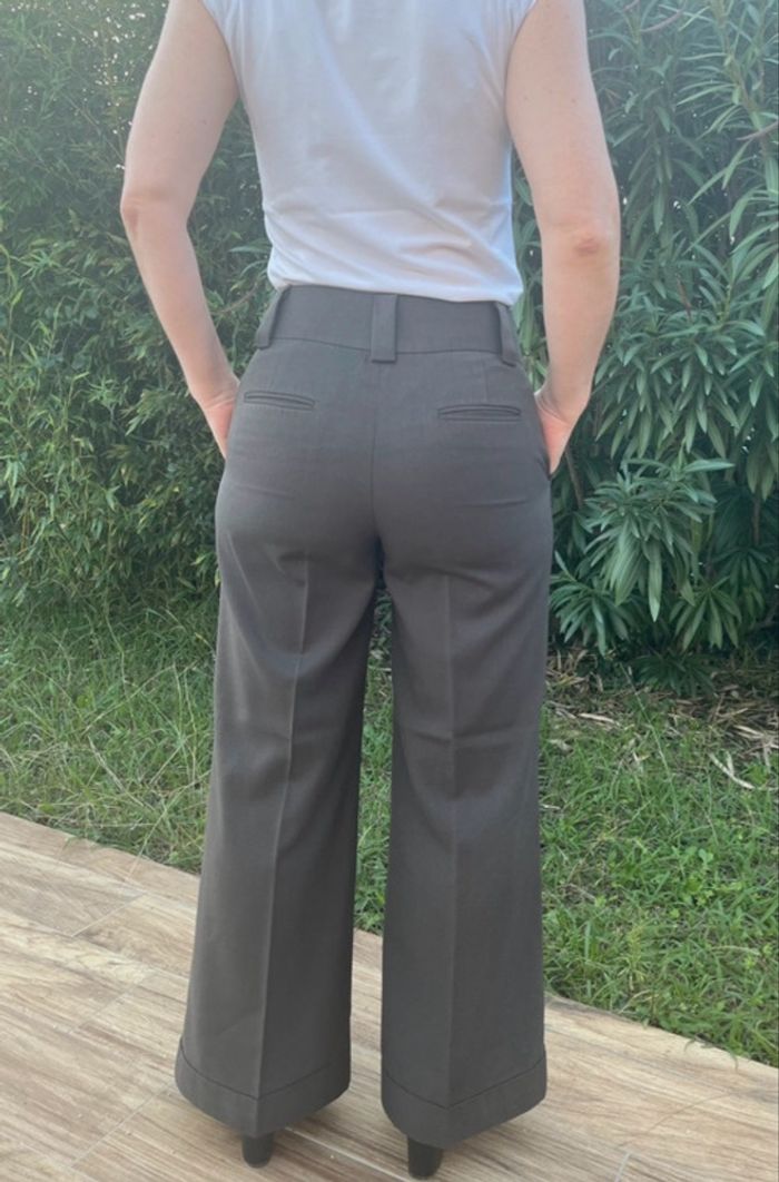 Pantalon à pince vert/gris de chez 3 Suisses - photo numéro 3