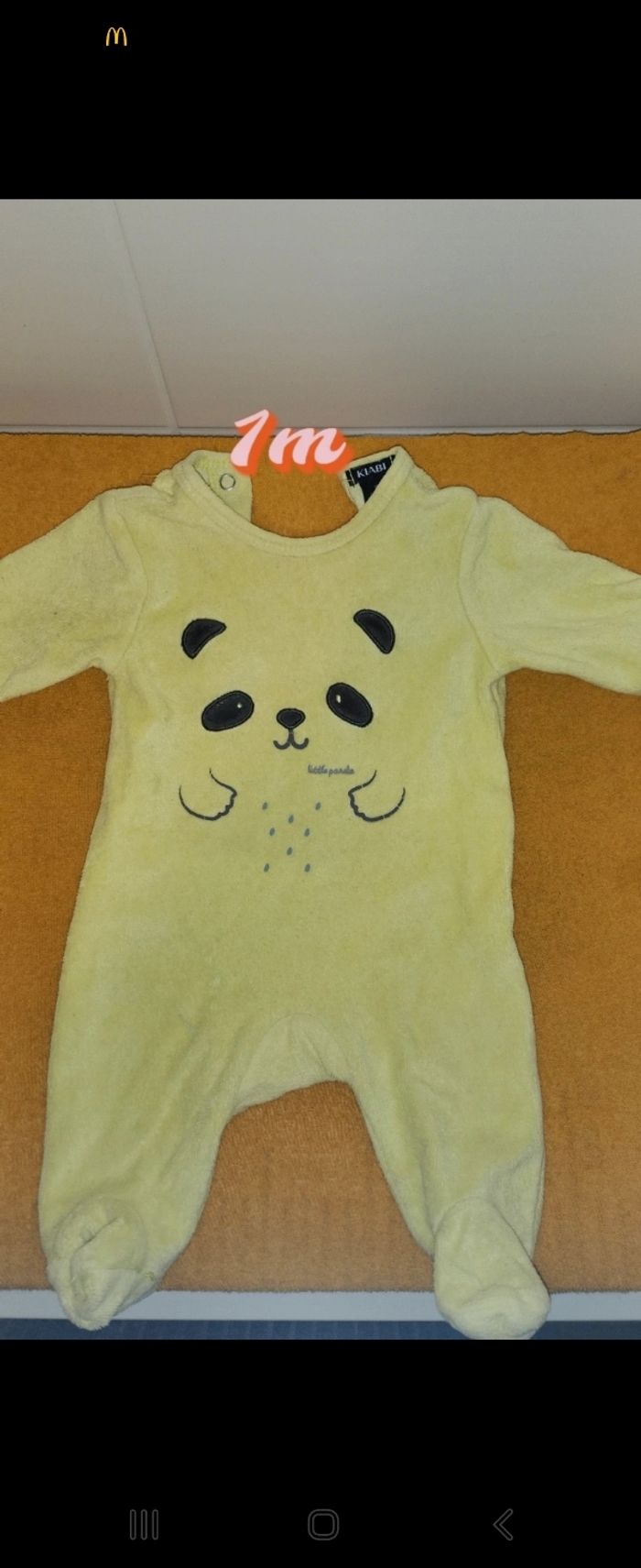 Pyjama bébé 1m