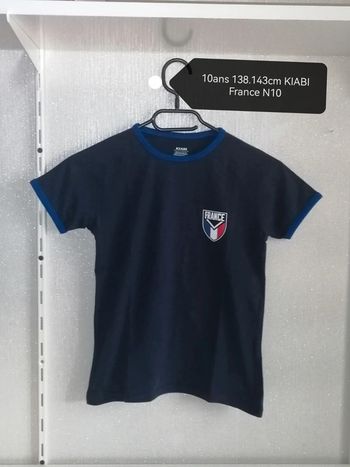 Tee-shirt 10ans marine France N10