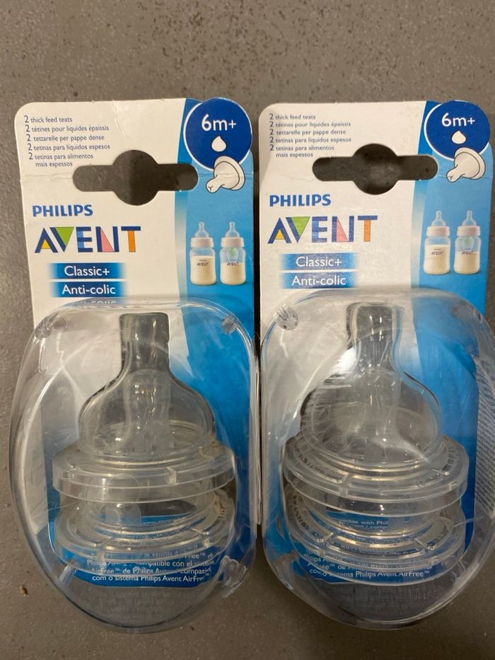 Tétines biberons pour liquides épaissis Philips Avent 6m + - photo numéro 5